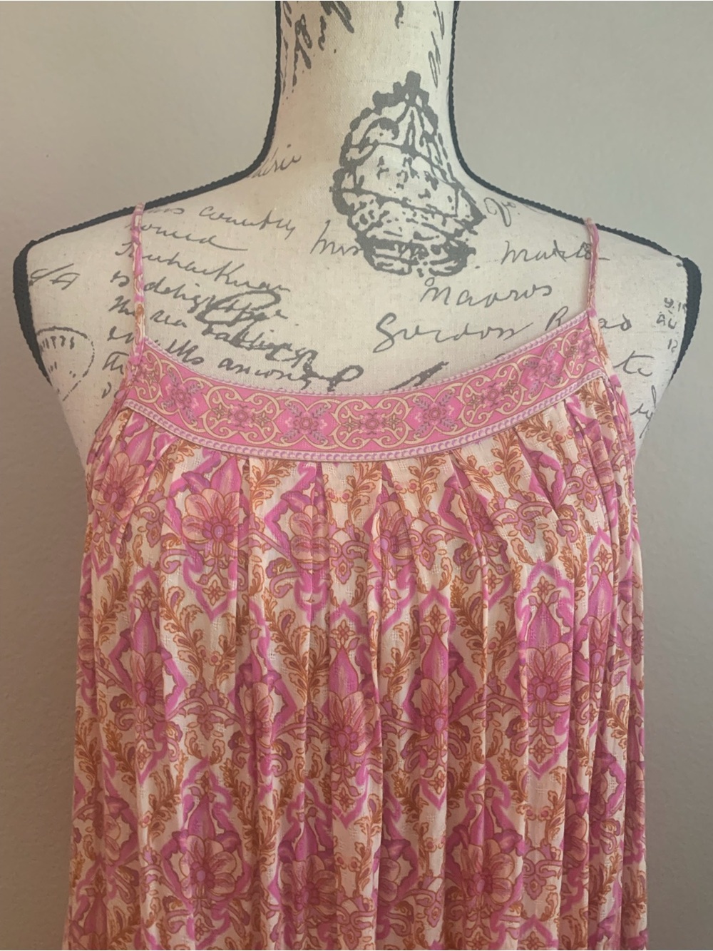 Spell Pink & Lavender Printed Midi Dress - Picture 4 of 7